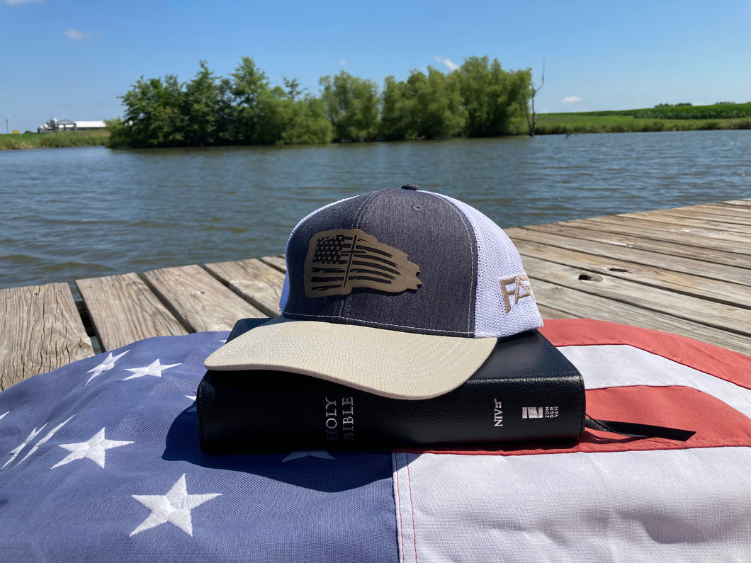 FAITH AND FREEDOM FLAG PATCH HAT